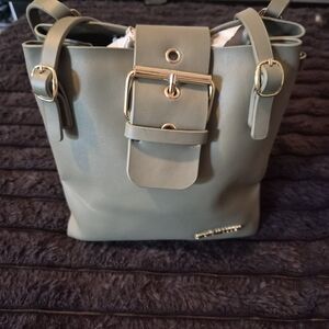Elegant Olive Green Tote Bag